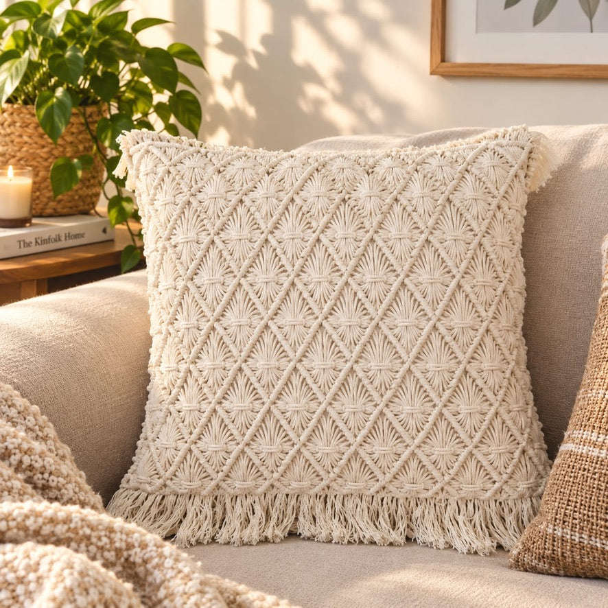 Pernă Macramé Modernă