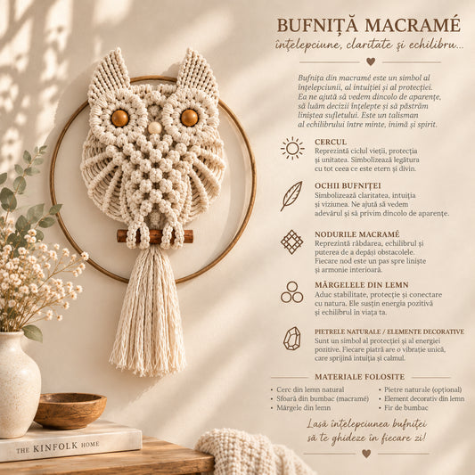 Bufniță Macramé